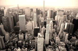 Fototapeta na ścianę Nowy York widok na miasto z lotu ptaka FP 2295