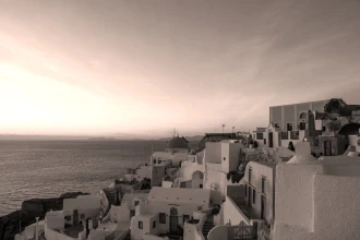 Fototapeta na ścianę wiatrak na Santorini FP 5415