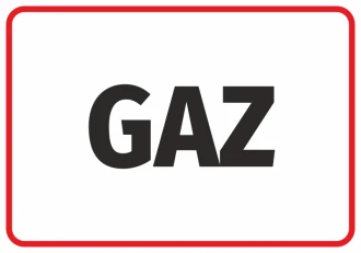 Naklejka Gaz
