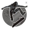 naklejka wielokolorowa skater 1300