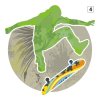 naklejka wielokolorowa skater 1300