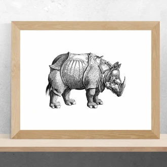 Plakat nosorożec 208