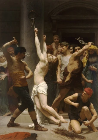 Reprodukcja The Flagellation of Our Lord Jesus Christ, William-Adolphe Bouguereau