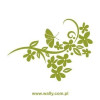 szablon malarski kwiaty motyl 0901