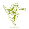 szablon malarski snowboard 1157