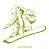 szablon malarski snowboardzista 1166