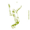 szablon malarski tenis 1171
