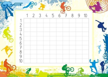 tablica suchościeralna EDU tabliczka mnożenia 018
