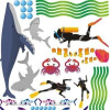zestaw naklejek ocean 1150