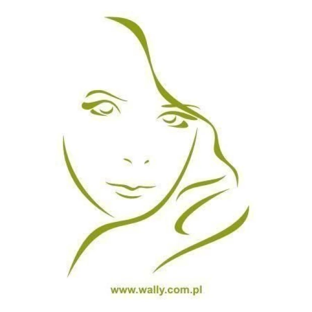 Szablon malarski lady 66 - Wzór graficzny. Wzór przedstawia kontur twarzy z falującymi liniami włosów