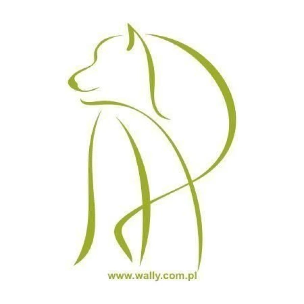Szablon malarski zwierzęta 03 - Wzór graficzny. Wzór przedstawia sylwetkę psa w minimalistycznym stylu z płynnie