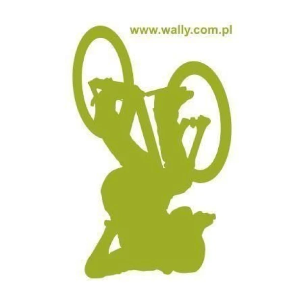 Stylowy szablon malarski roweru w energetycznym odcieniu zieleni, idealny do nowoczesnego pokoju mło