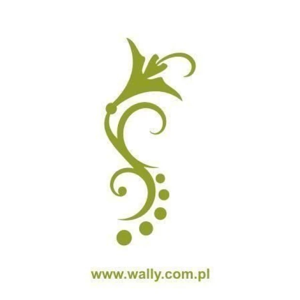 Elegancki szablon malarski kwiaty 023 w soczystych zieleniach, idealny do stylowego wnętrza w boho.