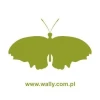 Elegancki szablon malarski motyla 018 w odcieniach soczystej zieleni, idealny do nowoczesnych wnętrz