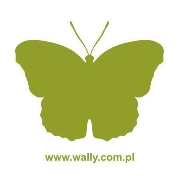 Elegancki szablon malarski motyla 019 w soczystym zielonym kolorze, idealny do stylowych aranżacji w