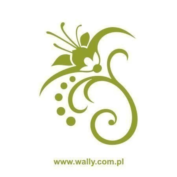 Elegancki szablon malarski Kwiaty 092 w subtelnych odcieniach zieleni, idealny do nowoczesnego wnętr
