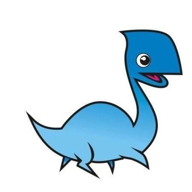 Urocza naklejka dinozaura w pastelowym odcieniu, idealna do pokoju małego odkrywcy.