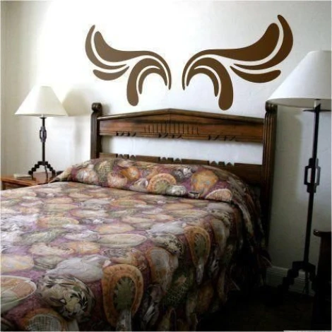 Stylowy szablon malarski klasik 047, idealny do przytulnej sypialni, tworzy elegancką atmosferę z nu