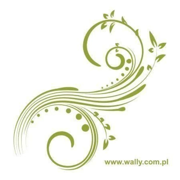 Elegancki szablon malarski floral 0799 w delikatnych odcieniach zieleni, idealny do stylowego wnętrz