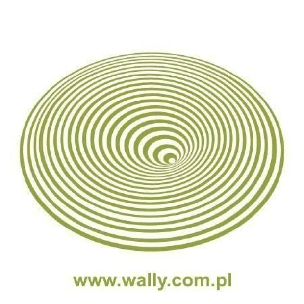 Szablon malarski abstrakcja 1068 - Wzór graficzny. Okrągłe spirale tworzące efekt wiru