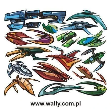 Zestaw naklejek kosmos 1001