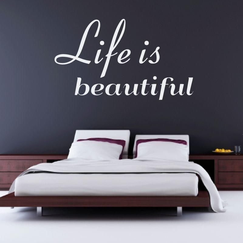 Szablon malarski 02X 16 life is beautiful 1742