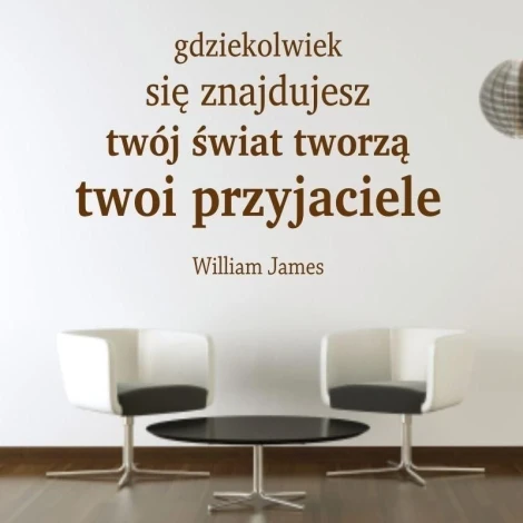 Szablon malarski 02X 15 cytat: gdziekolwiek się znajdujesz 1762 - Aranżacja w salonie. Ściany w jasnym kolorze