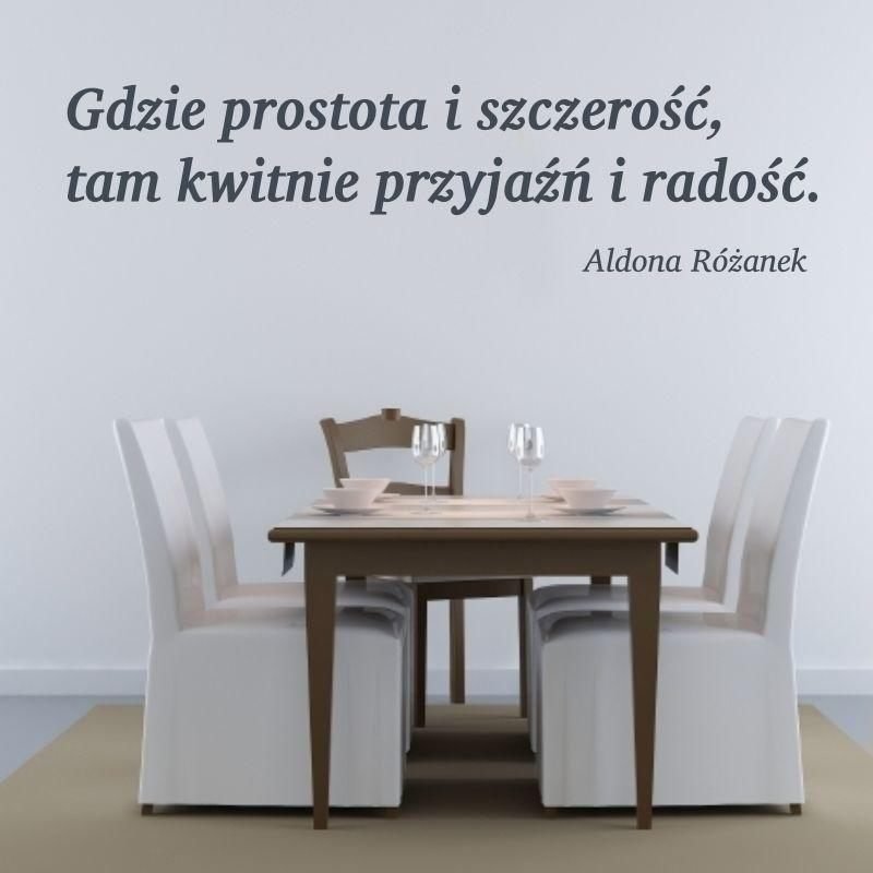 Naklejka 03X 06 cytat: gdzie prostota i szczerość 1766