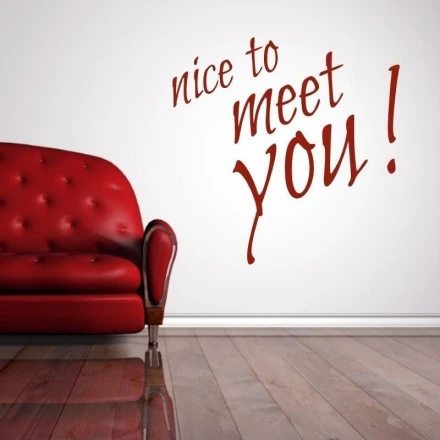Naklejka 03X 16 nice to meet you 1741