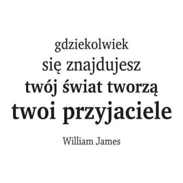 Naklejka 03X 23 cytat: gdziekolwiek się znajdujesz 1762 - Wzór graficzny. Tekst w różnych rozmiarach, czcionka prosta