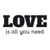 Naklejka 03X 24 love is all you need 1723