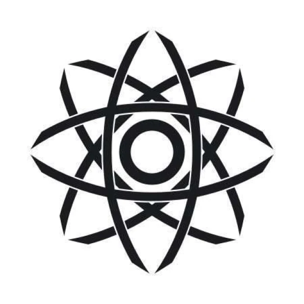 Szablon malarski z abstrakcyjnym wzorem geometrycznym na białym tle jako wizualizacja wzoru