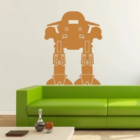 Naklejka 03X 22 robot 1842 - Aranżacja w pokoju dziecięcym. Ściany w jasnych kolorach, zielona kanapa