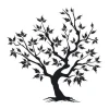 Szablon malarski 02X 25 drzewo 1933 - Wzór graficzny. Grafika przedstawia drzewo z rozgałęzionymi konarami i liśćmi