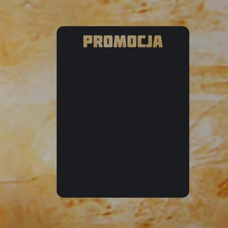 Naklejka kredowa promocja 083 - Wzór graficzny. Prosta, prostokątna forma z napisem PROMOCJA na górze