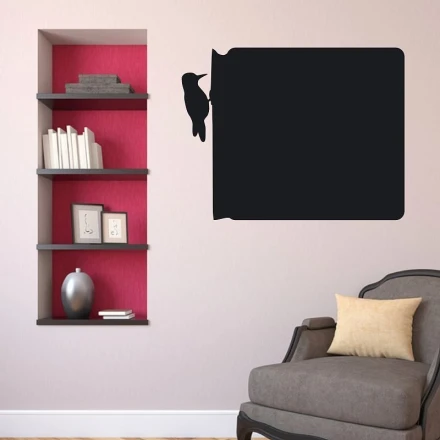 Naklejka kredowa dzięcioł 160