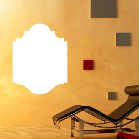 Tablica suchościeralna 129 - Aranżacja w nowoczesnym wnętrzu. Ściany w ciepłym odcieniu beżu, obok czarne i czerwone