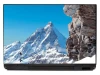 Naklejka na laptopa Matterhorn P380 - Wzór graficzny. Góra o charakterystycznym kształcie, otoczona śniegiem i skałami