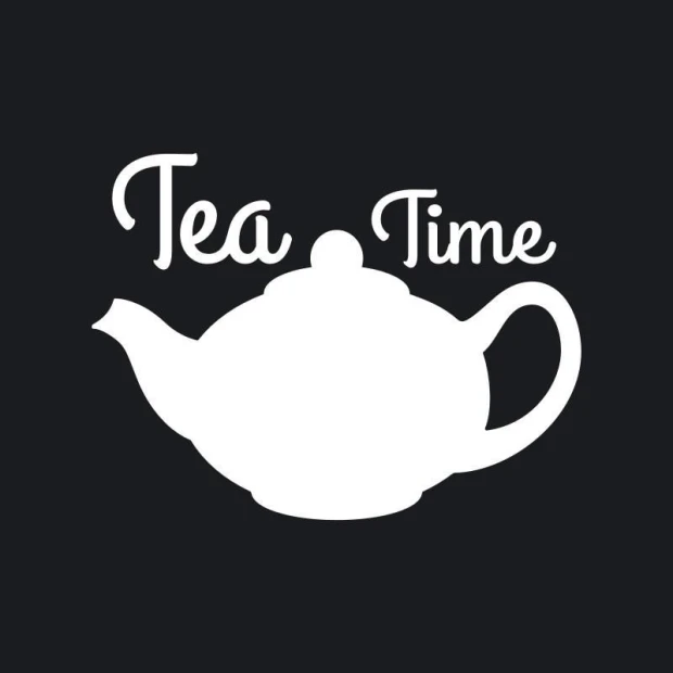 Tablica suchościeralna tea time 211 - Wzór graficzny. Kształt czajnika z napisem Tea Time w górnej części