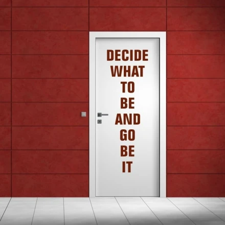 Naklejka decide what to be 1951