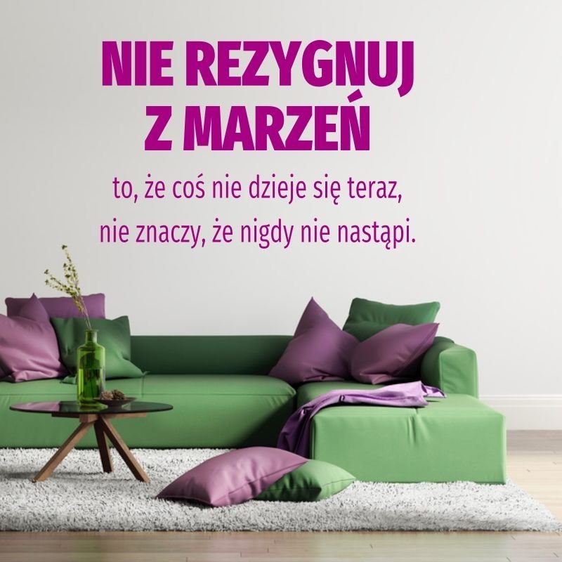 Naklejka nie rezygnuj z marzeń 1959