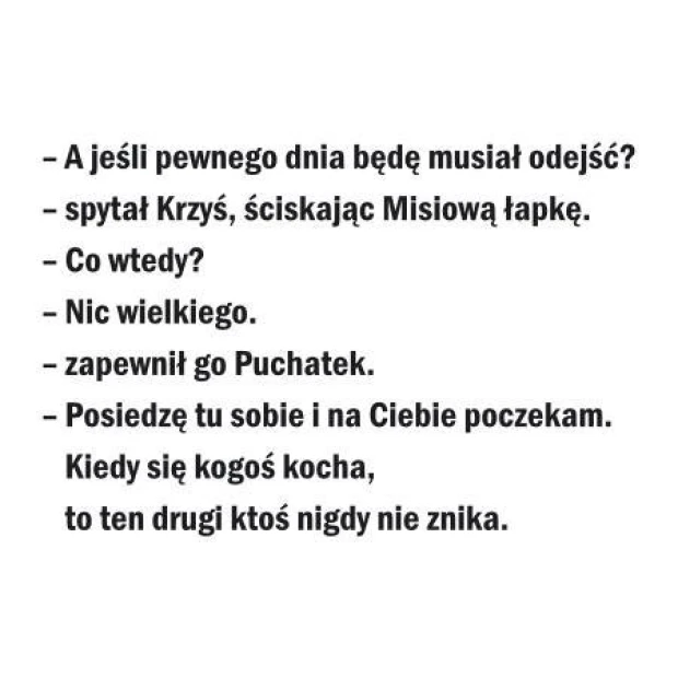 Naklejka puchatek 1966 - Wzór graficzny. Tekst w czerni na białym tle, z prostymi, wyraźnymi literami