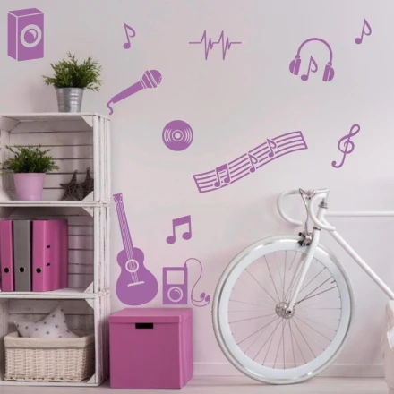 Naklejki zestaw muzyczny 1888