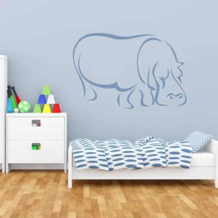 Naklejka dekoracyjna hipopotam 2009