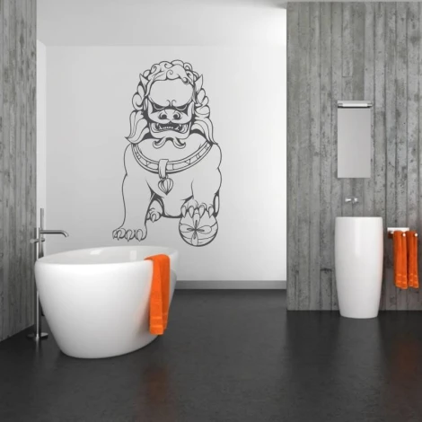 Naklejka ścienna posąg 2064