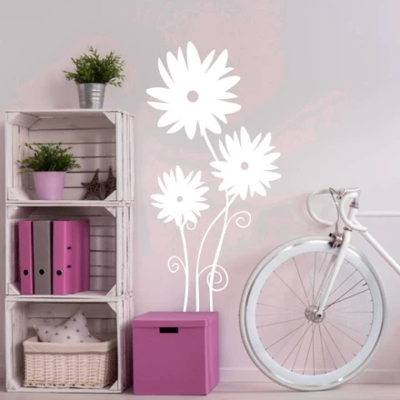 Naklejka dekoracyjna kwiaty 2112