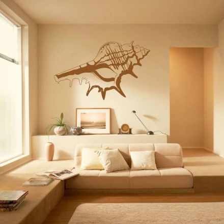 Naklejka na ścianę muszla 2106