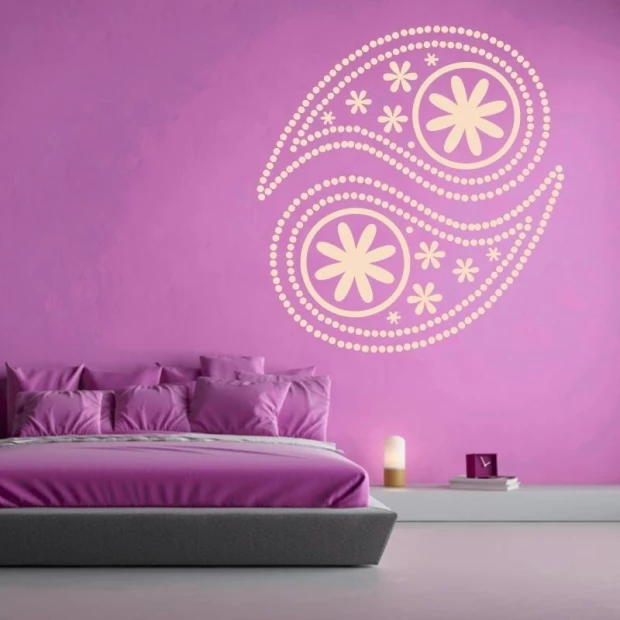 Naklejka na ścianę ornament 2104
