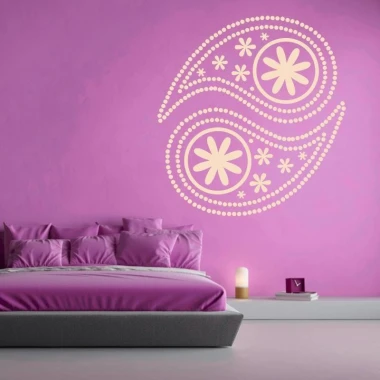 Naklejka na ścianę ornament 2104