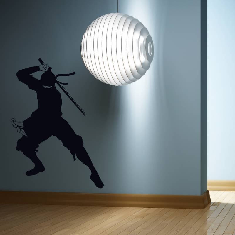 Naklejka na ścianę wojownik ninja 2101